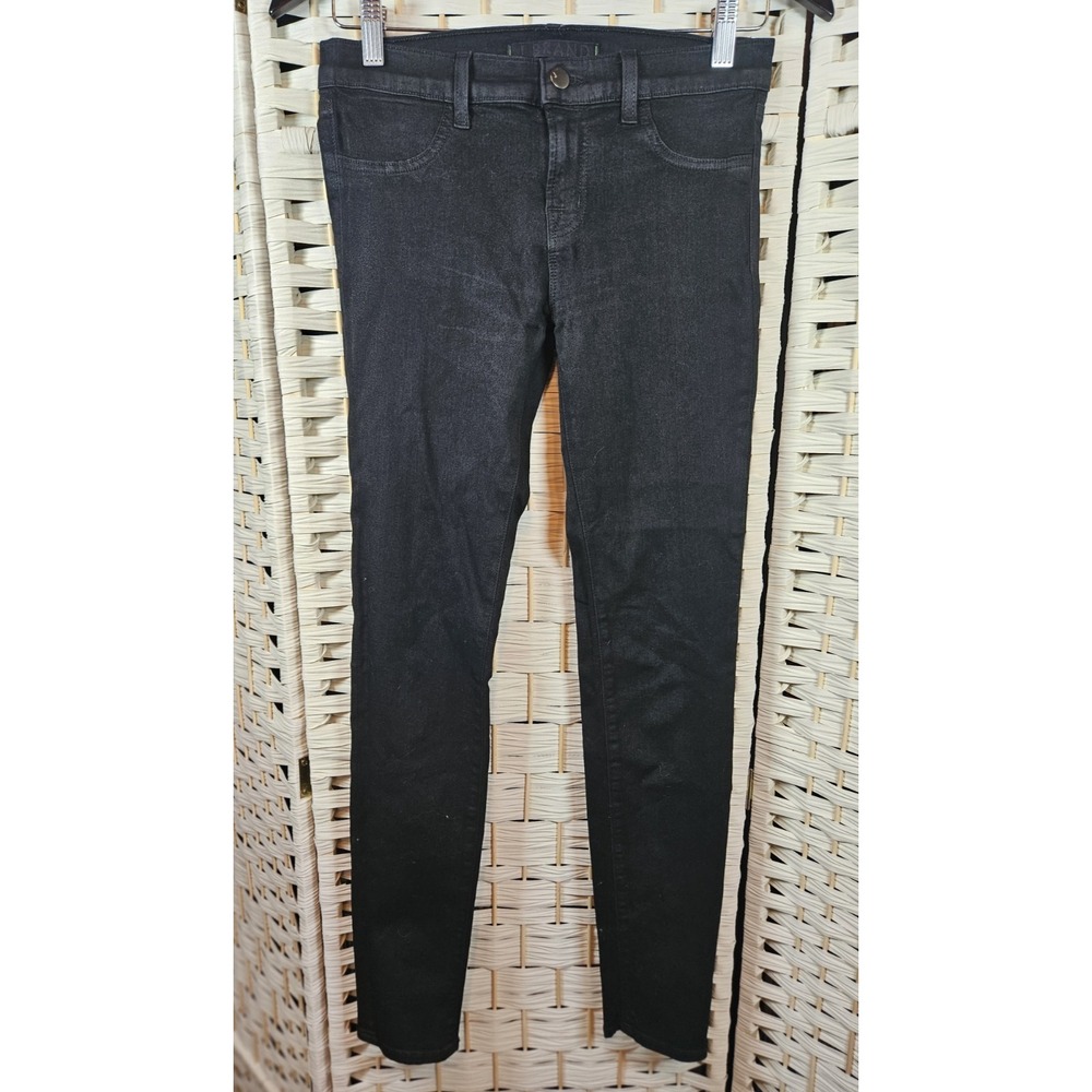 J Brand Super Skinny Womens Jeans Black Size 27 Goth Boho